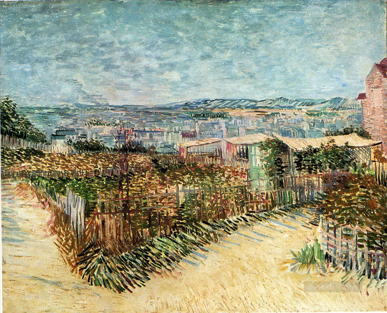 Huertos en Montmartre Vincent van Gogh Pintura al óleo